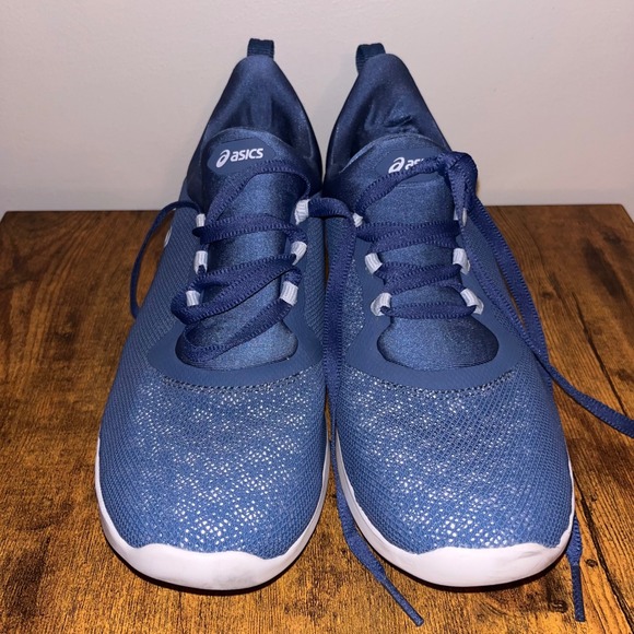 Asics Fitsana Knit Running Shoes Athletic Walking Blue Sneakers‎ Women's - Picture 1 of 8